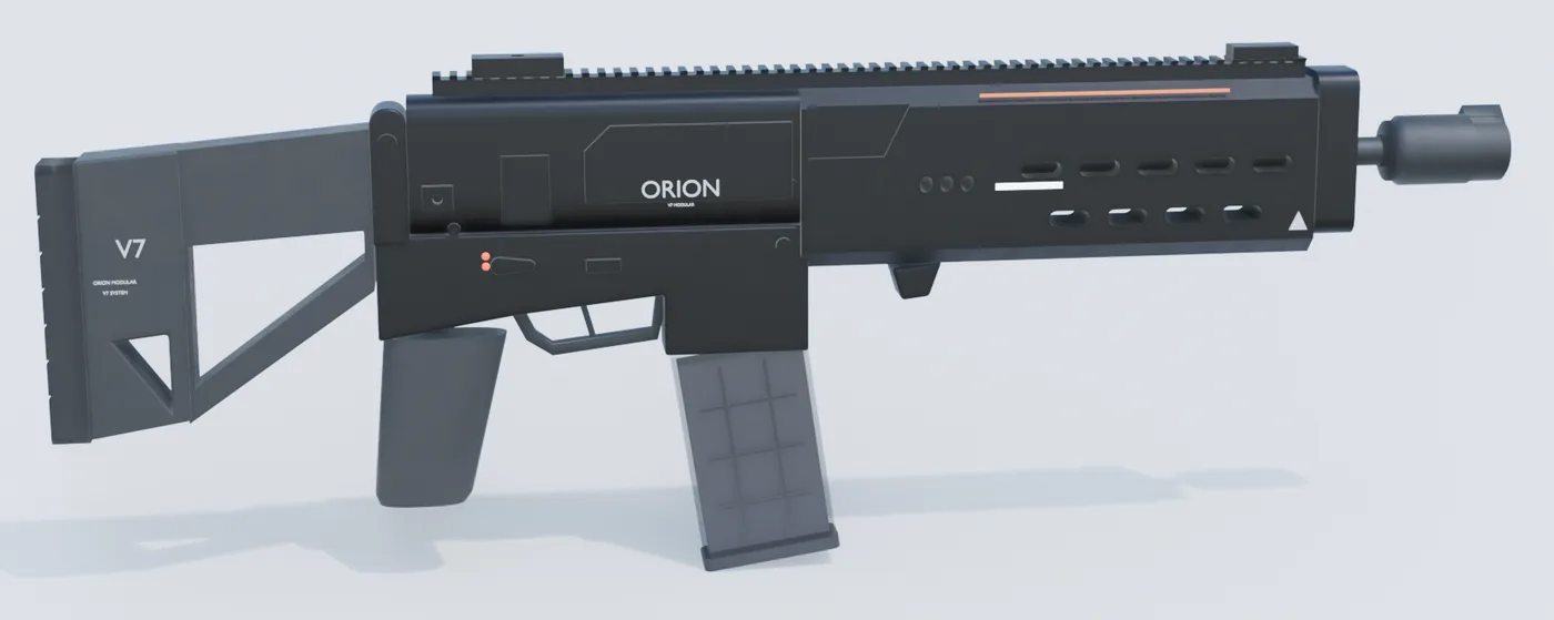Fusil de ciencia ficción ORION V7
